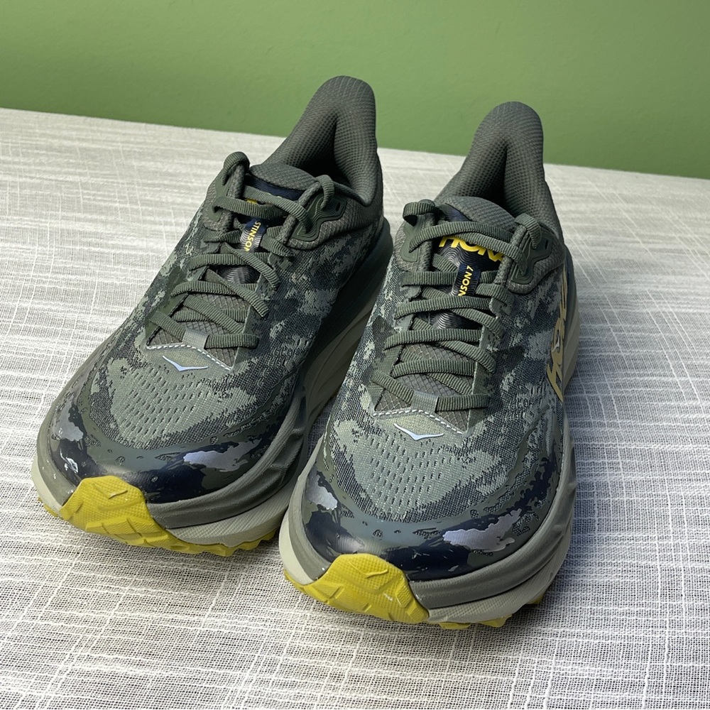 Hoka Stinson 7 Hiking Shoes Olive Green Mens Size 10 New Without Box